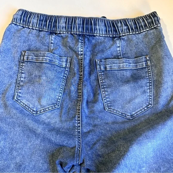 PajamaJeans Pull On Denim Jogger Jeans Large - Picture 4 of 9